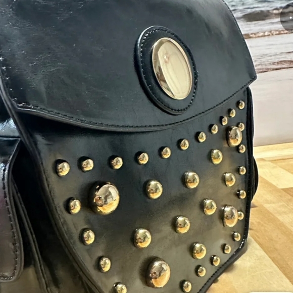 Pink Haley messenger blue studded crossody bag. NWOT - Picture 10 of 11